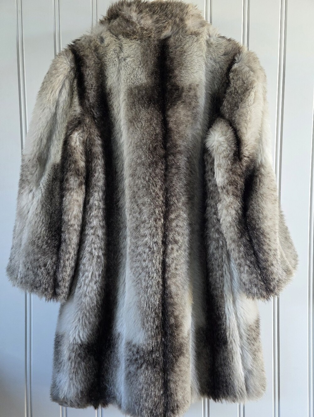 Vintage Sears Tissavel France Faux Fur Plush Long Winter Coat - Picture 6 of 12